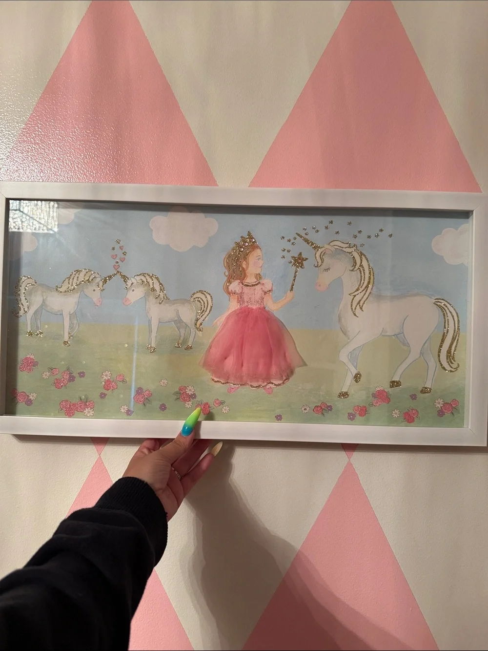 Princess & unicorn painting